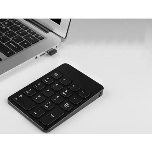 B.O.W HW157 USB Wireless Rechargeable Keypad Digital Keyboard Notebook Financial External Wireless Keypad Comfortable,Portable