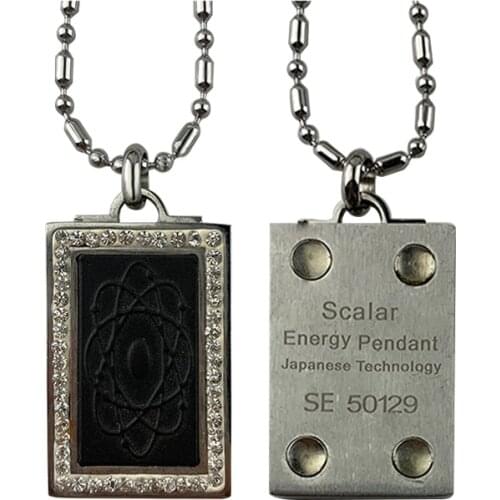 Bio Scalar Energy Quantum Pendant Necklace Anti EMF Radiation Protection- Healing Lava Stone Power Magnetic Necklace for Women