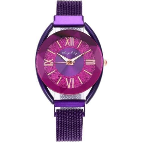 Fashion Luxury Casual Starry Sky Watches for Women Stylish Ladies Gold Silver Magnetic Strap Quartz Wristwatch Clock Reloj Mujer