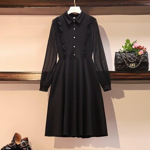 Black Vintage Mesh Ruffle Stretchy Fitted Knee Length Bodycon Dress 2021 Spring Elegant Evening Party Club Midi Party Vestidos