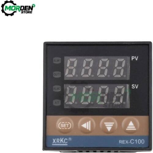 110V to 240V 0 to 1300 Degree Digital PID Temperature Controller Alarm REX-C100 K Relay Output Dropship