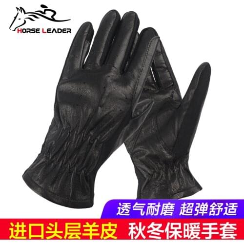 Children Ride Horse Equestrian Items Sheepskin Autumn Winter Warm Riding Horseback Riding Gloves Children Knight Gloves