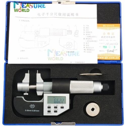 Electronic digital inside micrometer caliper gauge 5-30mm/25-50mm/50-75mm/75-100mm 0.001 Electronic Caliper Precision Measuring