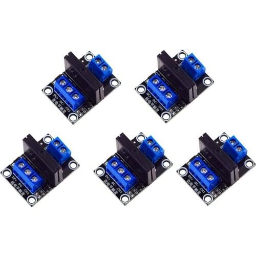 HW-883 1 Channel 5V Low Level Solid State Relay Module with Fuses Solid State Relay 250V2A CNIM Hot