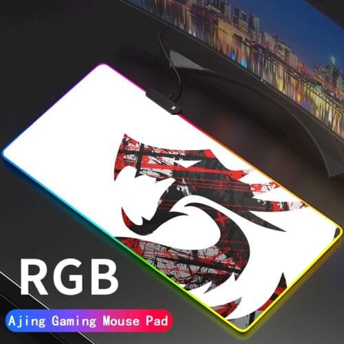 Redragon Gaming Computer Mousepad RGB Large Mouse Pad Red Dragon Mouse Carpet Big Led Mause Pad PC Desk Play Mat with Backlit