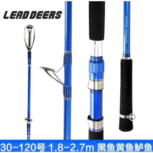 Carbon Offshore Boat Fishing Rod Bass Sea Fishing Rod 1.8m 2.1m 2.4m 2.7m 10kgs Saltwater Spinning Rod Lure Weight 100-450g