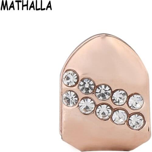 Foreign Trade Hot sale Hip hop Dental Cover Single Tooth 10 Teeth Grillz Gold Teeth Grillz