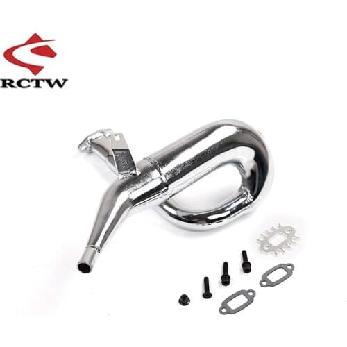 Metal Exhaust Pipe Tuned Pipe Kit for 1/5 HPI ROVAN KM BAJA 5FC Rc Car Parts
