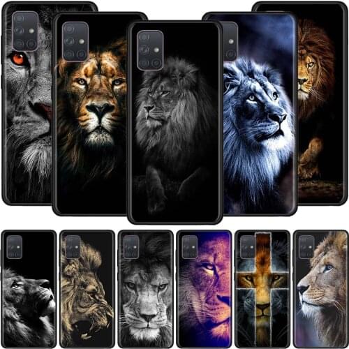 Case for Samsung Galaxy A51 A71 A21s A31 A41 M31 A11 M30s M51 A12 A91 A81 Soft Phone Cover Funda Capa Lion Alpha Male Shell Sac