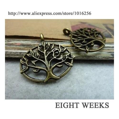 Zinc alloy pendant jewelry accessories diy handmade material charms tree27 * 27 mm