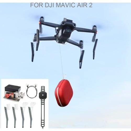 Remote Thrower for DJI Mavic Air 2 Fishing Bait Delivery Parabolic Air-Dropping System Battery Drone Quadcopter Accessories