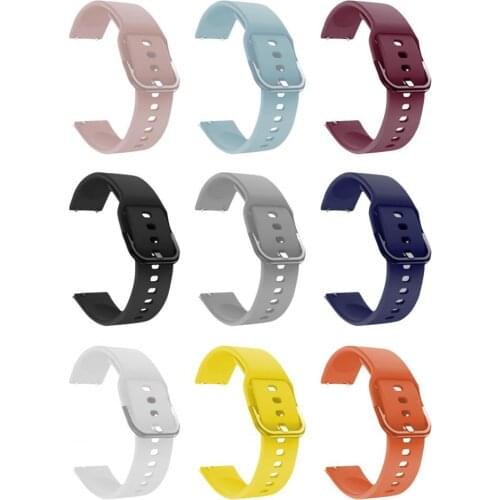 BLUELANS Watch Strap Sweat-proof Breathable Electroplated Buckle Sports Replaceable Watch Band for Xiaomi Haylou Solar LS05