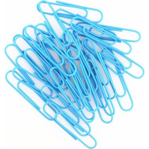 High Quality Sky blue Notebook Bookmark binder Paperclips Accessories Paper Clips Binding Office Stationary Supplies
