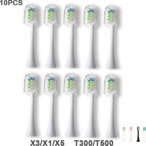 10PCS Replacement Toothbrush Heads for mi Soocas X3/X1/X5 for Mijia/ SO CARE X3 Electric Tooth Brush Heads