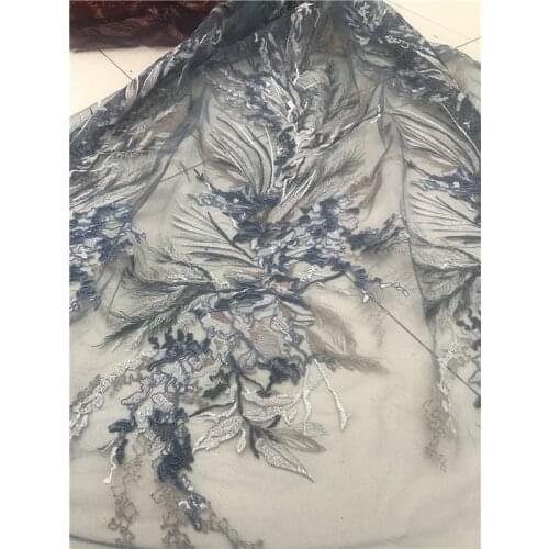 Special french net lace fabric SYJ-916813 hot sale embroidered lace fabric