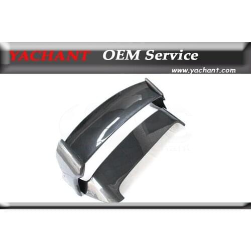 Car-Styling Full Carbon Fiber Rear Trunk Spoiler Fit For 08-14 Impreza GRB STI VS Ver.1 Style Rear Spoiler Wing w/o Break Lights