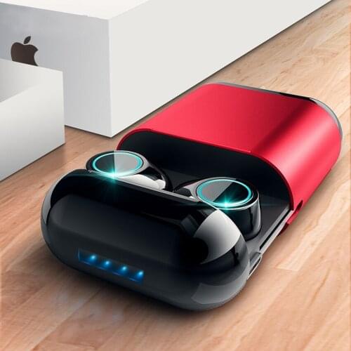 Stereo Hifi Sound Sport Headset Bluetooth Earphone With Mic Charging Box S7 Wireless Bluetooth 5.0 Earphones TWS Earbuds In-Ear