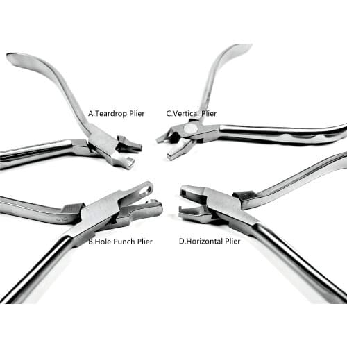 1pcs Dental Orthodontic Thermal Forming RetainerPliers Stainless Steel Autoclave 134°C 4Types