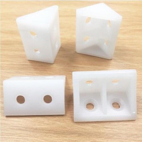 10pcs Thick nylon plastic corner brackets 90 Degree Cabinet Furniture Closet angle connecting connector Hardware Accessories