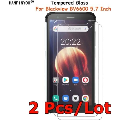 2 Pcs/Lot For Blackview BV6600 5.7" Tempered Glass Screen Protector Explosion-proof Protective Film Toughened Guard