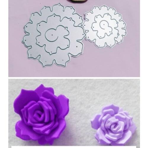 3D flower Metal Cutting Dies for DIY Scrapbooking Album Paper Cards Decorative Crafts Embossing Die Cuts