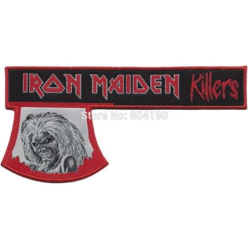 7.9" Killers Axe Woven stickers Patch Judas Priest NWOBHM Tank clothing goth