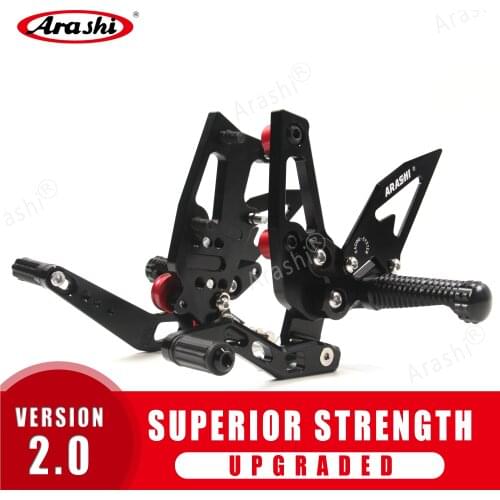 Arashi For TRIUMPH Speed Triple 1050 2011 - 2015 Rider Rearset Adjustable Footrests Foot Pegs Footrest Rest 2012 2013 Aluminum