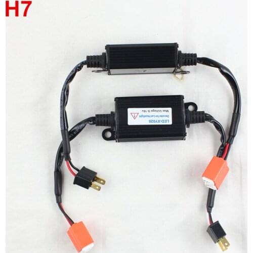 Rockeybright error free H7 led headlight warning canceller for h7 headlight no noise for BMW for Mercedes led resistor decoder