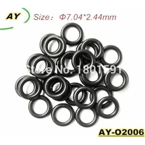 Free shipping 500pieces rubber orings 7.04*2.44mm for fuel injector repair kits for Honda Engine replacement AY-O2006