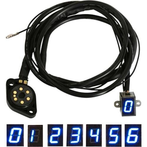 Motorcycle Digital Gear Indicator For Ducati Ecu Plug Mount Speed Gear Display Indicator 0-6 Level Motorcycle Gear Shift Sensor