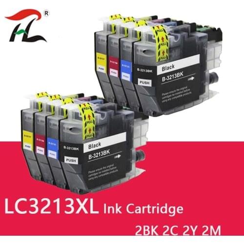 HTL Compatible Ink Cartridge LC3211 LC3213 for Brother DCP-J772DW DCP-J774DW MFC-J890DW MFC-J895DW Injet Printer