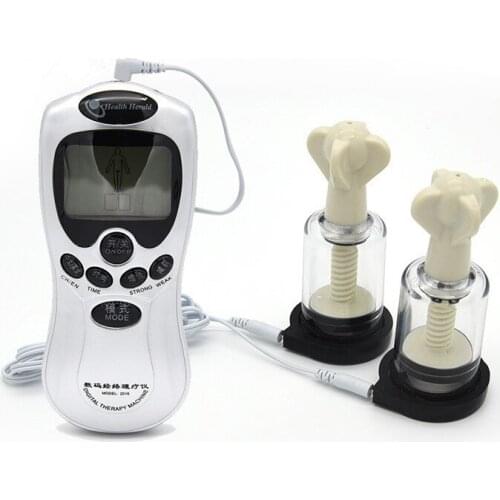 Electric Shock Kit Nipple Vacuum Sucker Pumps Breast Stimulator Clitoris Massage Physiotherapy Products Adult Sex Toys For Women