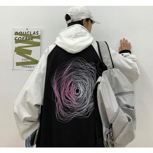 New Students Loose Version Of Mens Fall Baseball Clothes New Matching Men And Women Lovers All Trend Cardigan Coat