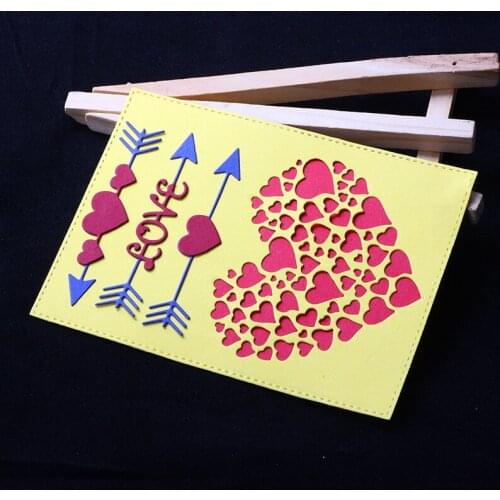 ABOOM Metal Cutting Dies For Scrapbooking Arrow Heart Dies New Stamps and Dies DIY Craft Die Cut For Card Making Craft Metal Die