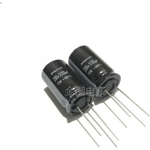 Original new 100% 200V330UF 18X30 long life electrolytic capacitor 200TXW330MEFC 330UF 200V (Inductor)