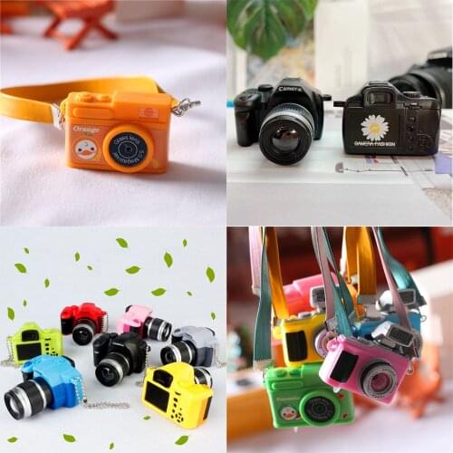 Doll Accessories Plastic Mini Camera Cute Applique Stitching Color For 1/6 Doll House Decoration DIY Handmade Doll Accessories