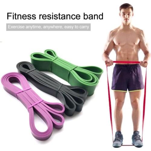 Fitness 208cm Rubber Resistance Bands Yoga Band Pilates Elastic Loop Crossfit Expander Strength Gym Exercise Equipment Unisex