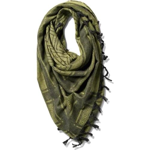 Tactical Desert Arabic Scarf Men Arab Military Army Keffiyeh Scarf Thick Muslim Hijab Windproof Hunting Hiking Head Wrap Scarf