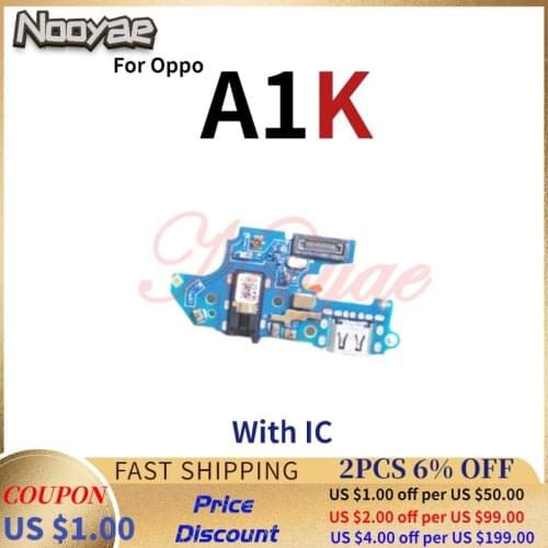 For Oppo A1K USB Dock Charger Port Charging Plug Flex Cable Connect Microphone MIC Board headphone audio Jack