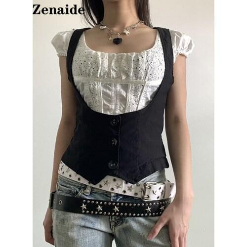 Женские летние жилеты ZENAIDE China At AliExpress