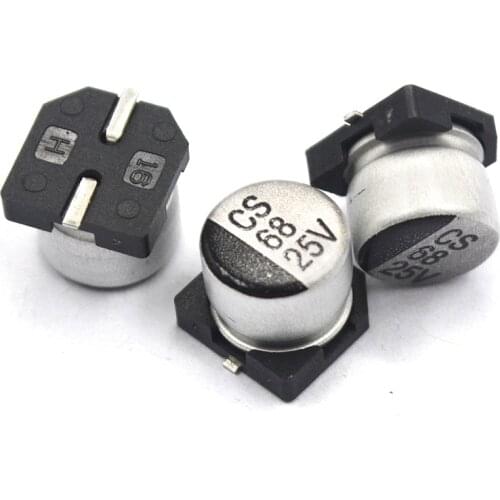 10PCS/LOT SMD Electrolytic Capacitor 68UF 25V 6.3x5.4mm 25V 68UF