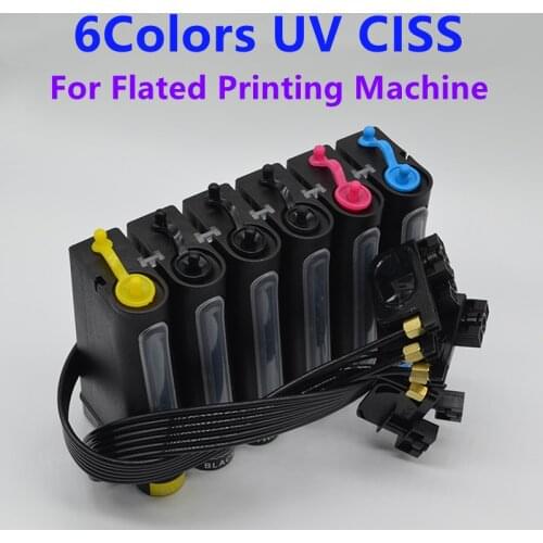 100% Eligibility Continuous Ink Supply System 6Colors Anti-corrosion UV CISS for Epson L801 L810 L805 L1800 Series Printer