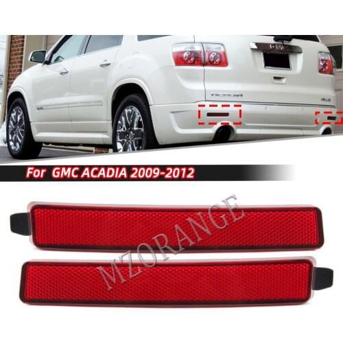 2Pcs LED Rear Bumper Reflector Light Lamp Red For Chevy Chevrolet Equinox Cadillac CTS CTS-V Pontiac Sunfire Torrent GMC Acadia