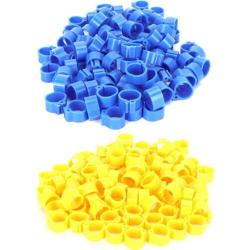 200Pcs 10mm Pigeons No Word Leg Ring Poultry Foot Clip Identification Ring Birds Supplies Bird Cage Home Decoration