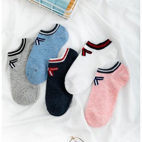 23 Different Patterns Colorful Summer Lovely Pink Bow Knot Thin Women Casual Cotton Funny Female Sexy Happy Girls Boat Socks