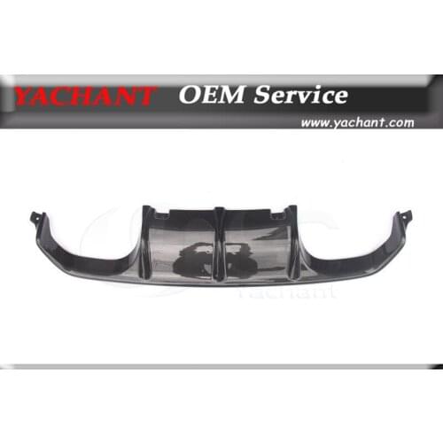 Car-Styling Carbon Fiber Rear Diffuser Lip Fit For 2014-2016 F80 M3 F82 F83 M4 VS VRS Style Rear Lip