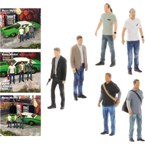 Diorama Painted Figure Cool Rider Doll Scenery for Collections