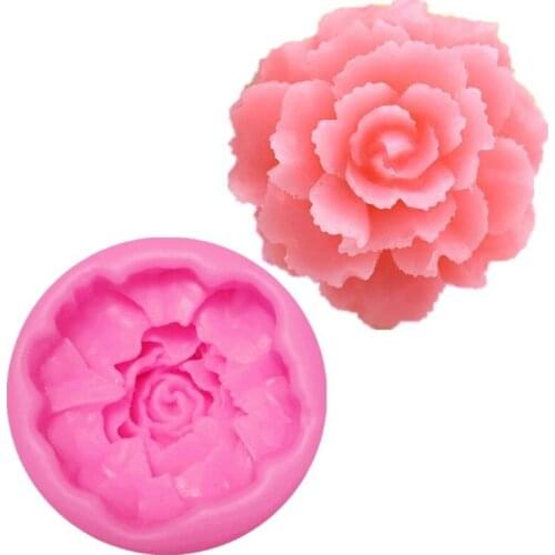 DIY Baking Tool Carnation Silicone Fondant Flower Cake Decoration Tool Chocolate Cake Mold A1568
