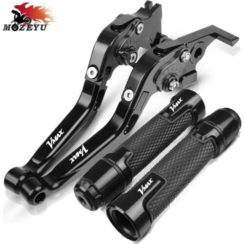 For Yamaha VMAX V-MAX 1990-2007 1998 1999 2000 2001 2002 2003 2004 2005 2006 Motorcycle Brake Clutch Levers Handlebar Grips ends