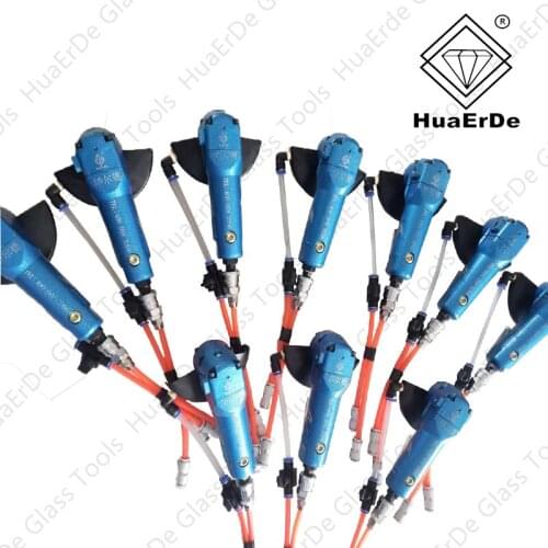 HuaErDe New multi-function glass pneumatic edge grinder glass edge polishing small manual machine